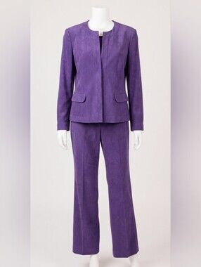 Sag Harbor Purple Pantsuit Size 14
